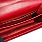 Salnt Laurent Sunset Leather Chain Shoulder Bag Red
