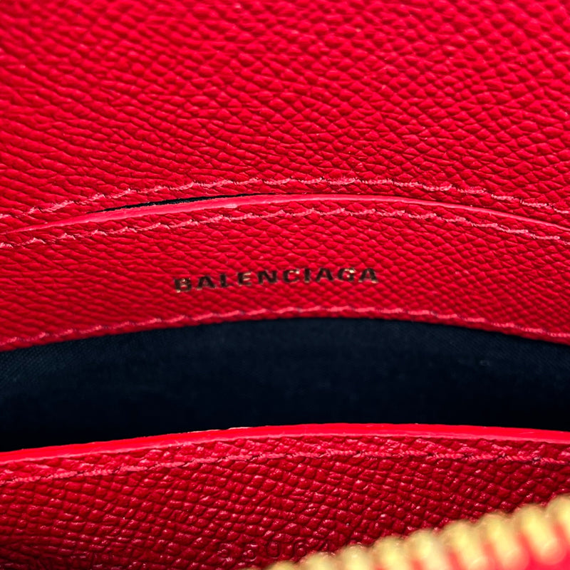 BALENCIAGA Ville Top Handle XXS 2way Red Hand Bag