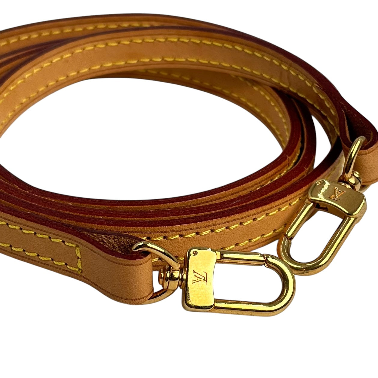 Louis Vuitton Brown Cowhide Leather Strap
