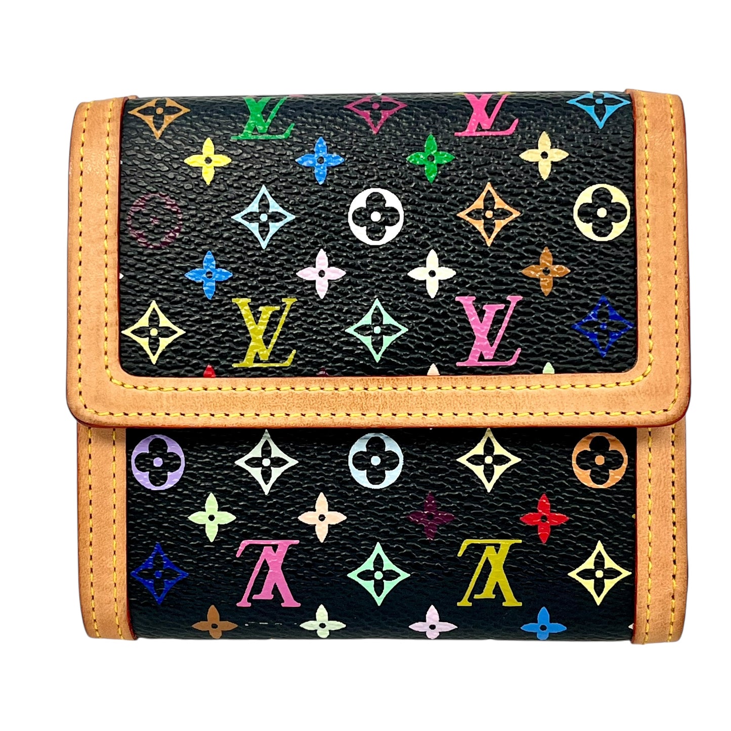 Louis Vuitton Portemone Bie Cult Credit Multicolor Noir