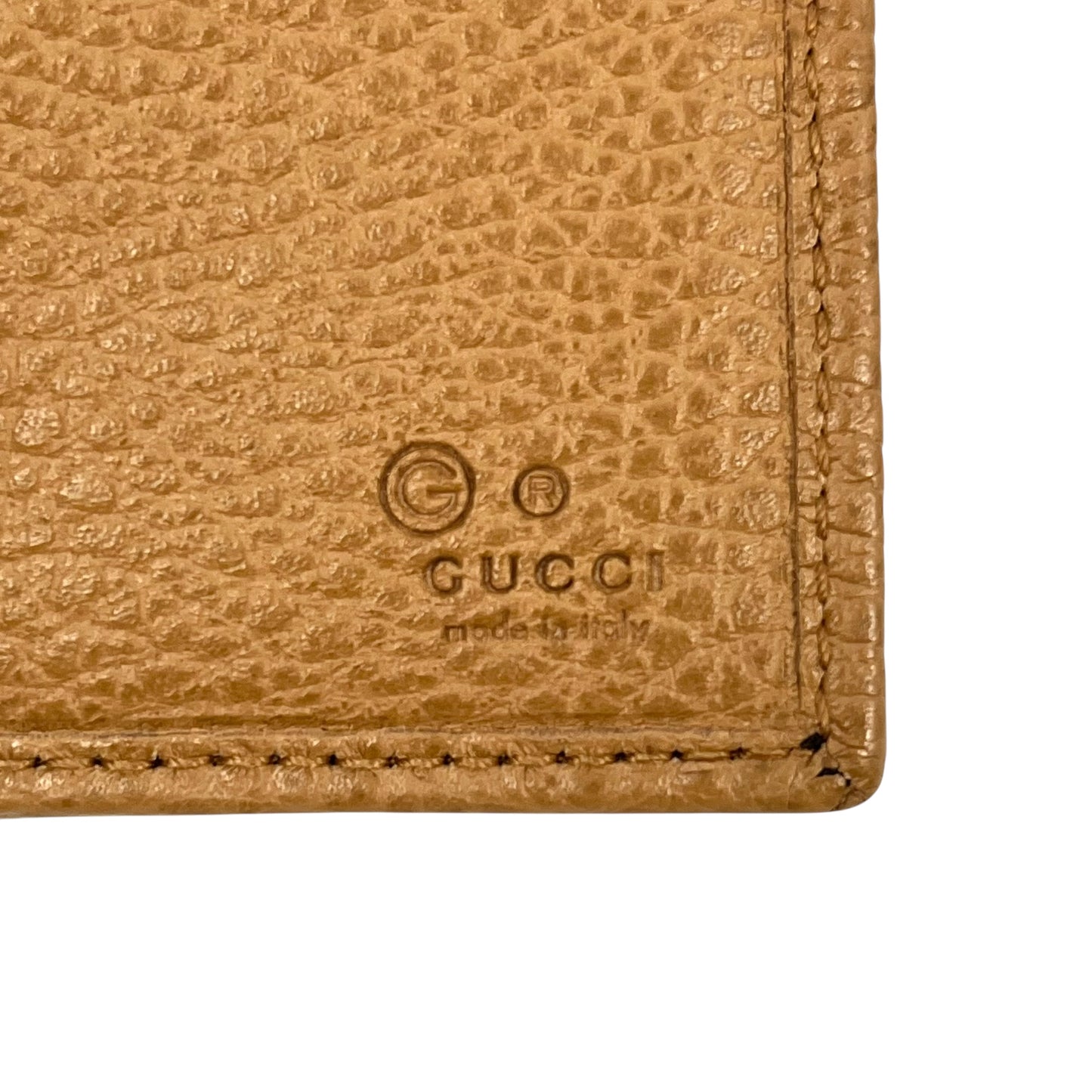 GUCCI Brown Leather Long Wallet