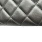 CHANEL Matlass Round Zipper Cocomark Silver