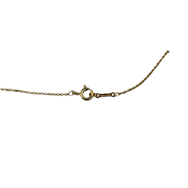 Tiffany Olive Leaf Pearl Pendant Necklace