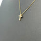 Diamond Cross Pendant Necklace 0.30ct 18K