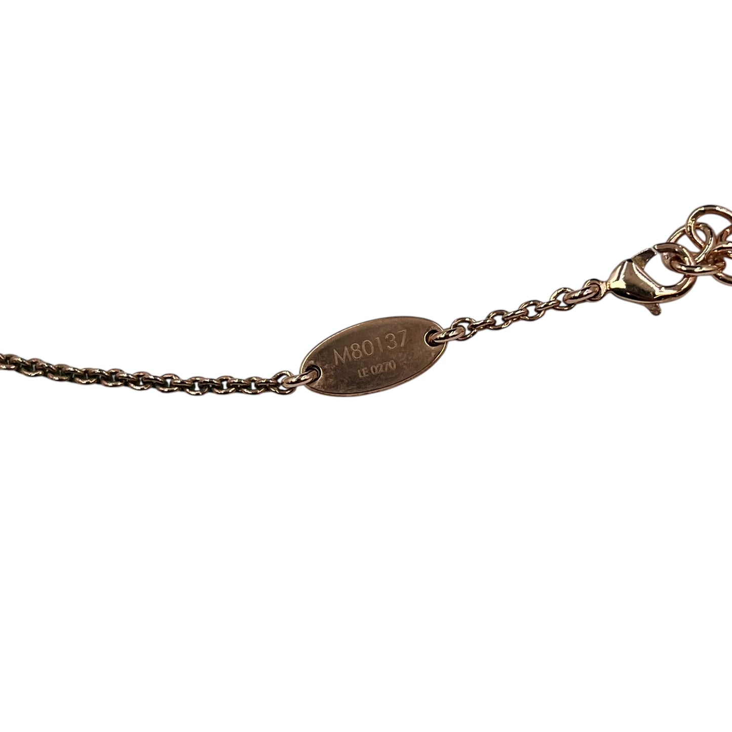Louis Vuitton Essential V Necklace Rose Gold