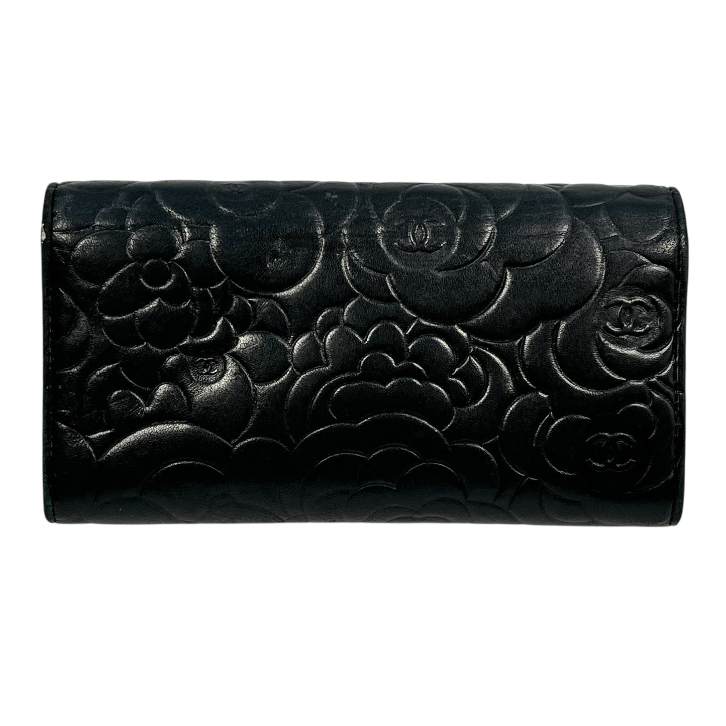 CHANEL Cocomark Camellia long wallet