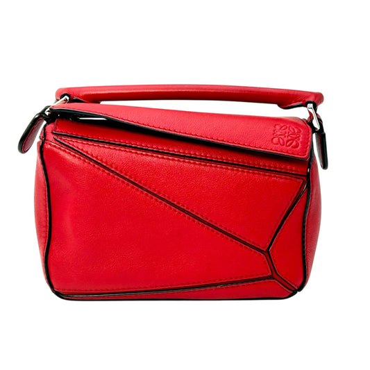 LOEWE Puzzle Mini Bag Red Hand Bag - Red
