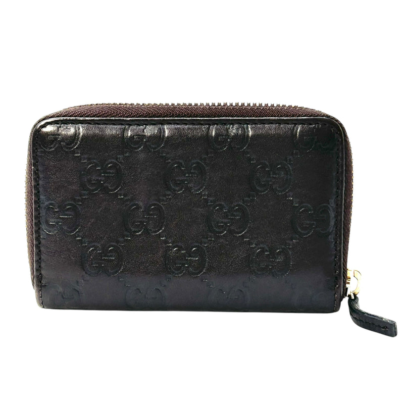 GUCCI Guccissima Coin Purse Wallet - Darkbrown