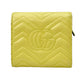 GUCCI GG Marmont Leather Compact Wallet - Yellow