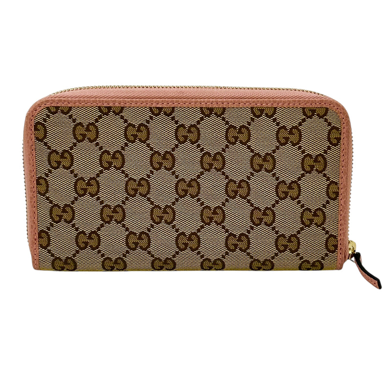 GUCCI GG Canvas Zip Around Long Wallet