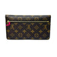Louis Vuitton Monogram Pochette Week End Chain Wallet - Brown