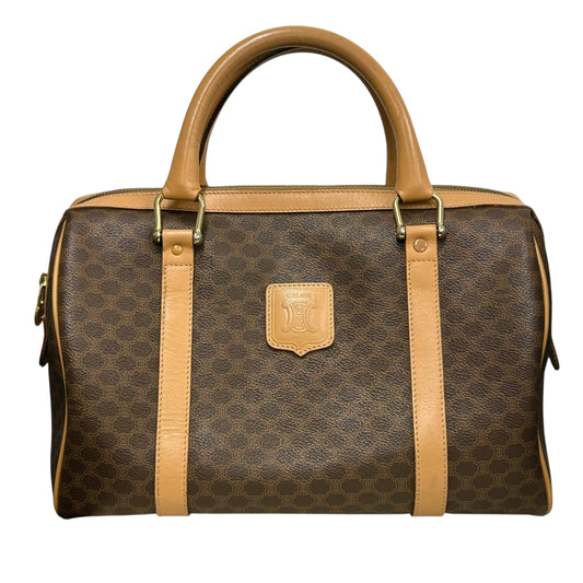 CELINE Macadam Boston Hand Bag - Brown