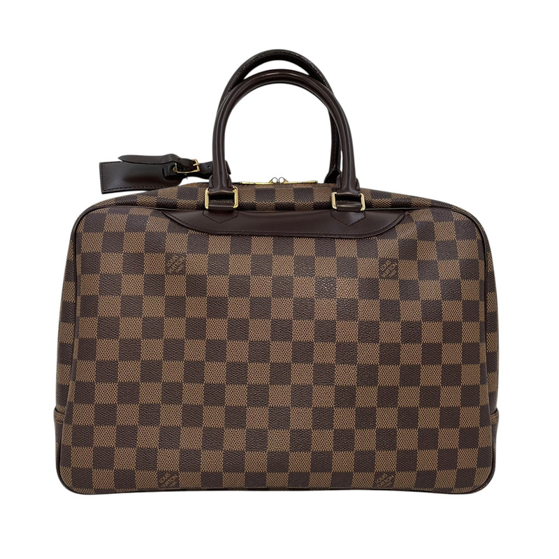 Louis Vuitton Damier Deauville Bowling Vanity Hand Bag