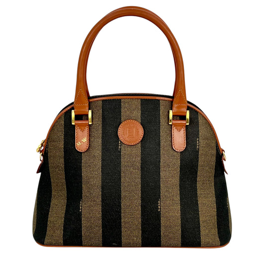 FENDI Pequin Logo Stripe Hand Bag