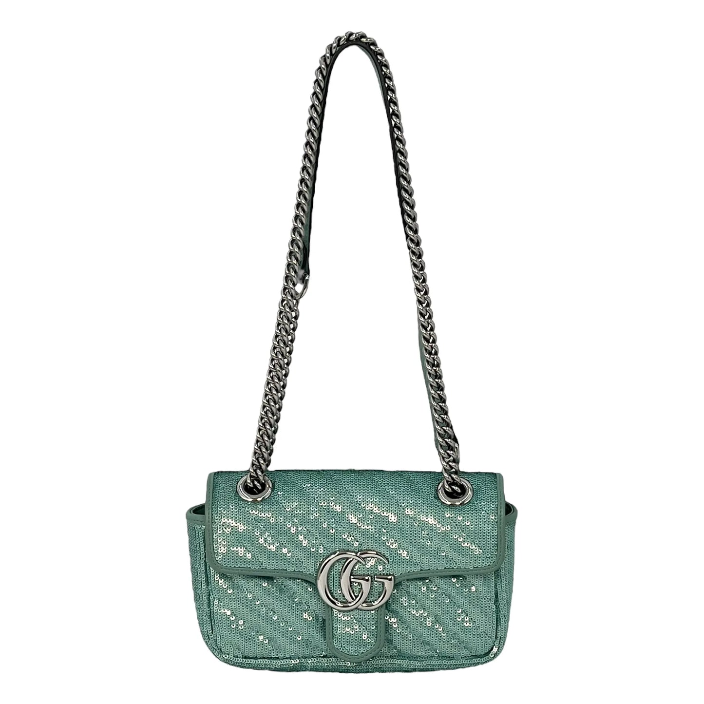GUCCI GG Marmont Sequinned Shoulder Bag