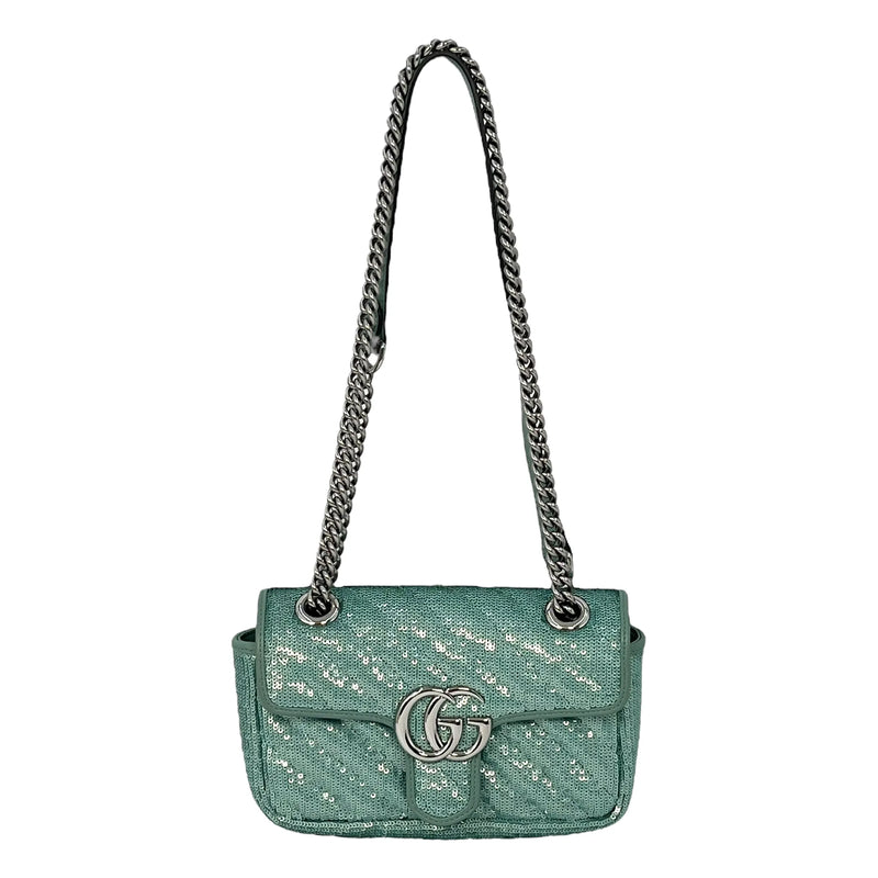 GUCCI GG Marmont Sequinned Shoulder Bag