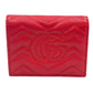 GUCCI GG Marmont Compact Wallet - Red