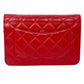 CHANEL Matelasse Chain Wallet Shoulder Bag - Red