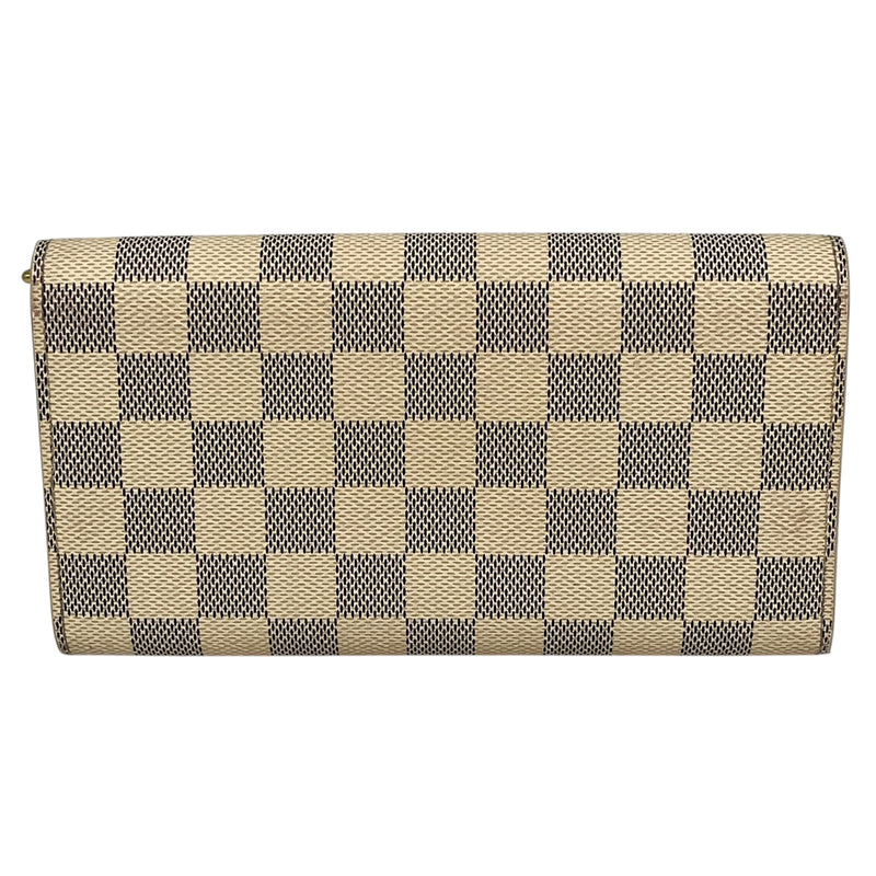 Louis Vuitton Damier Portefeille Sarah Long Wallet - White