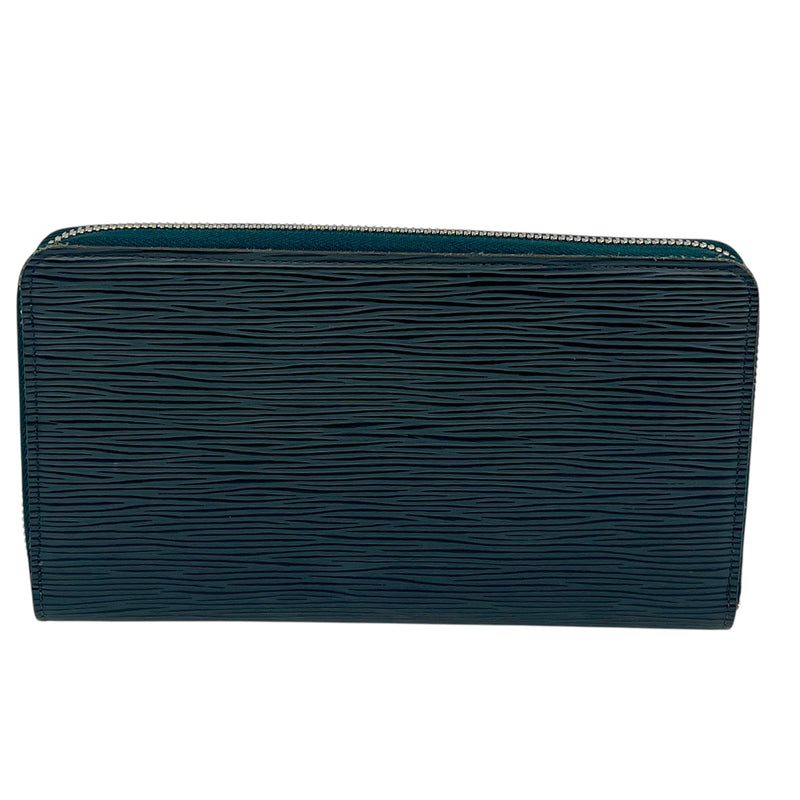 Louis Vuitton Epi Zippy Organizer Long Wallet - Black Blue