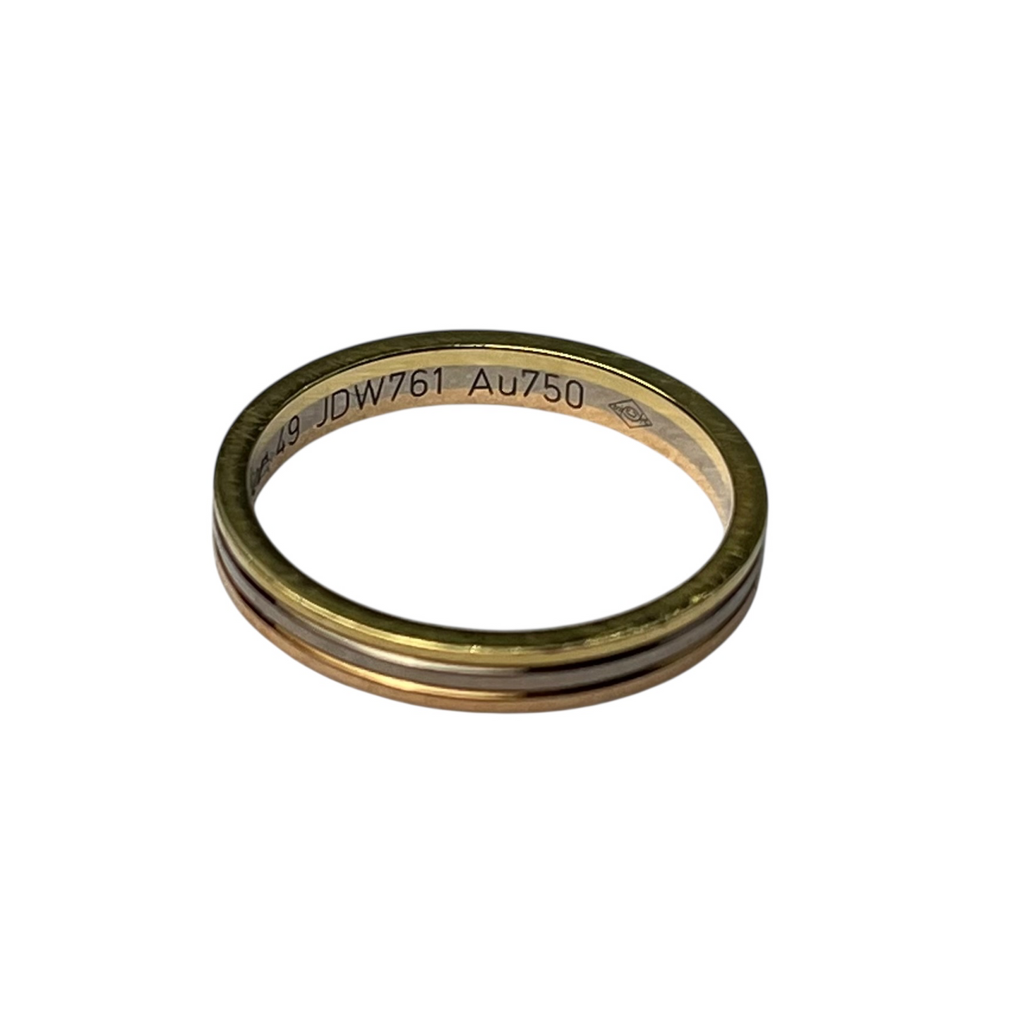 Cartier Vendome 18K Three Tone Ring Jewelry