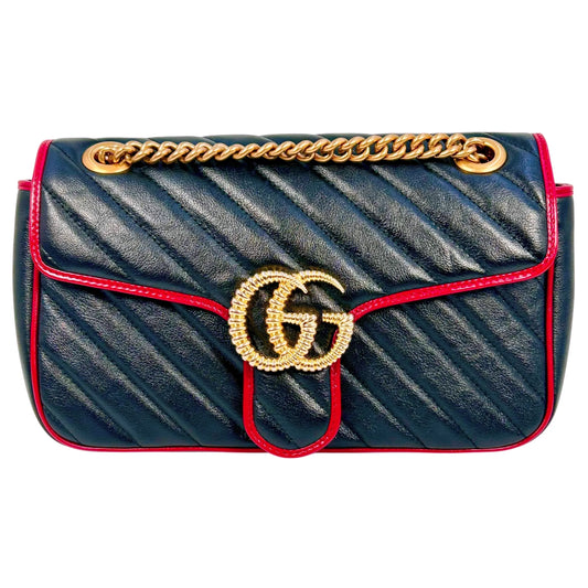 GUCCI GG Marmont Quilted Chain Shoulder Bag