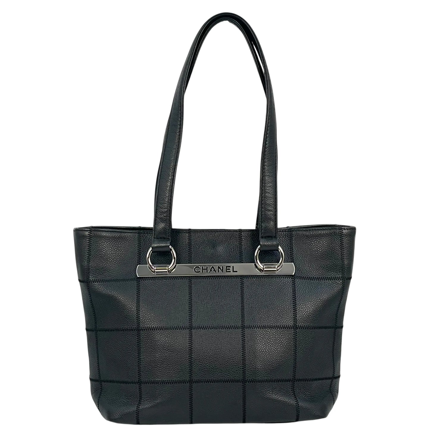 CHANEL Chocolate Bar Tote Bag - Black