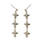 K18 Pinkgold  Triple Cross Earring
