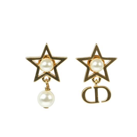 Dior Petit CD Lucky Charms Earrings Jewelry