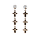 K18 Pinkgold  Triple Cross Earring