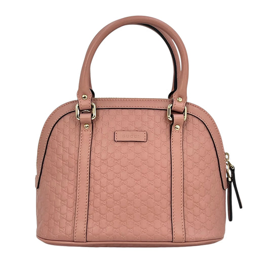 GUCCI Microssima Nice Dome Hand Bag Shoulder Bag - Pink