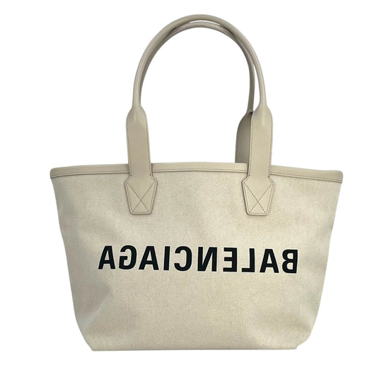Balenciaga Jumbo Small Tote Bag - White