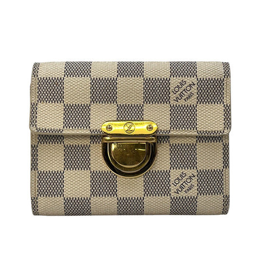 Louis Vuitton Damier Portefeuille Koala Compact Wallet - White