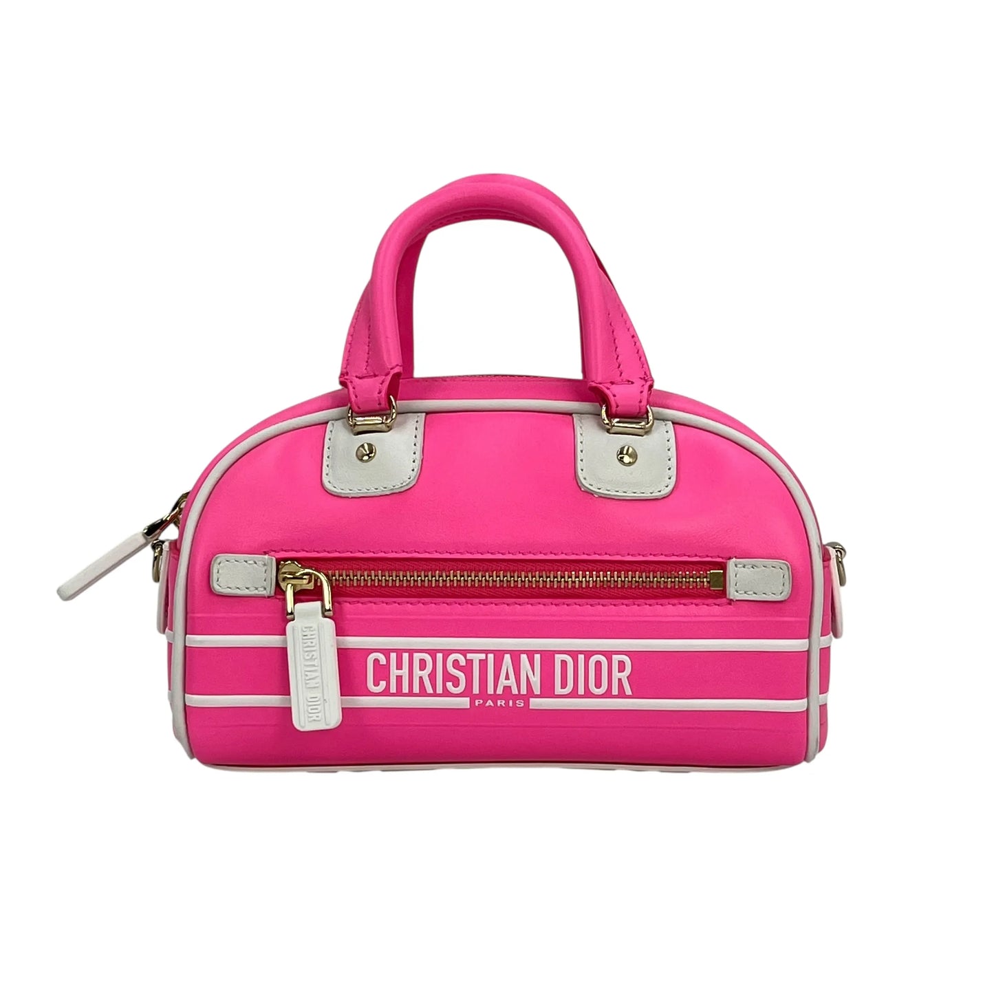 Dior Vibe Small Bowling Bag Handbag/Shoulder Bag - Pink 