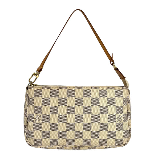Louis Vuitton Damier Azur Pochette Accessories Pouch - White