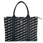 Balenciaga Large BB Monogram Hand Bag Tote Bag - Black