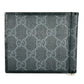 GUCCI Interloking G GG Supreme Money Clip Compact Wallet - Black