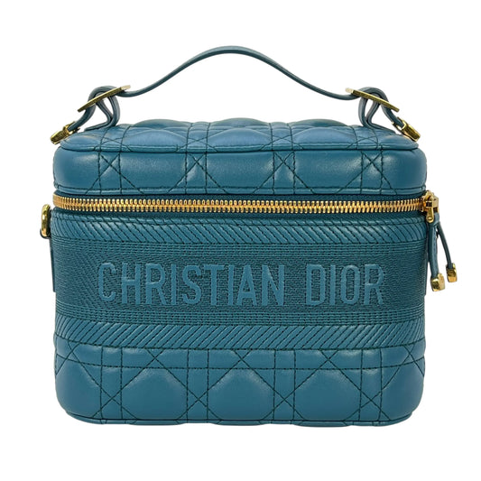 Dior Small Travel Vanity Hand Bag Shoulder Bag - Blue