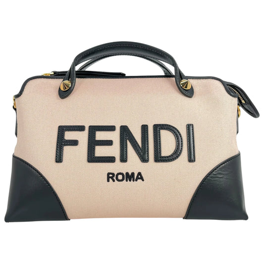 FENDI By The Way Medium Canvas × Leather Hand Bag - Pink