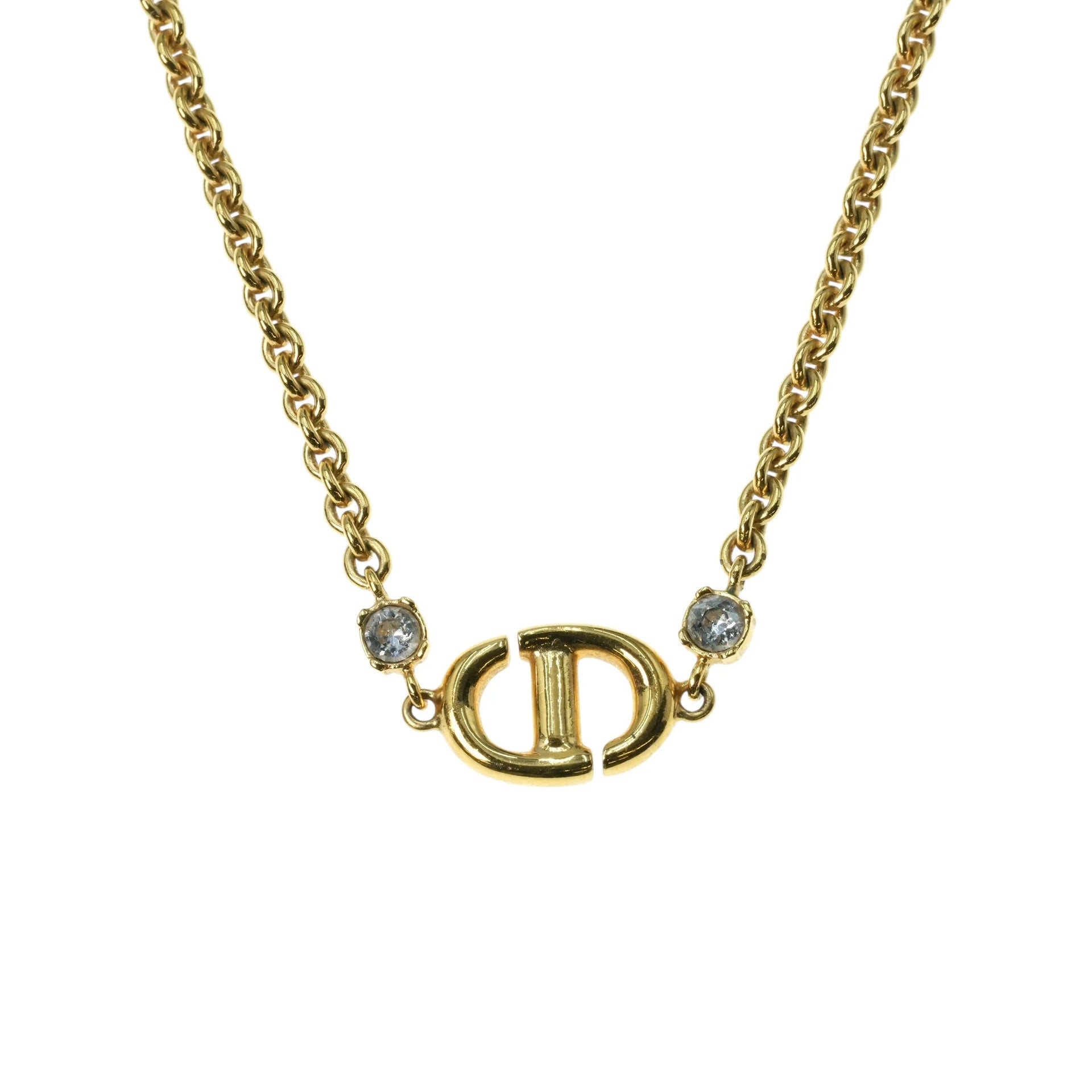 Dior CD Logo Navy Necklace - Gold Plated – Feed Festa Dior CD Logo Navy Necklace - Gold Plated – Feed Festa