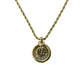 Dior Rhinestone Mini Logo Necklace - Gold Plated