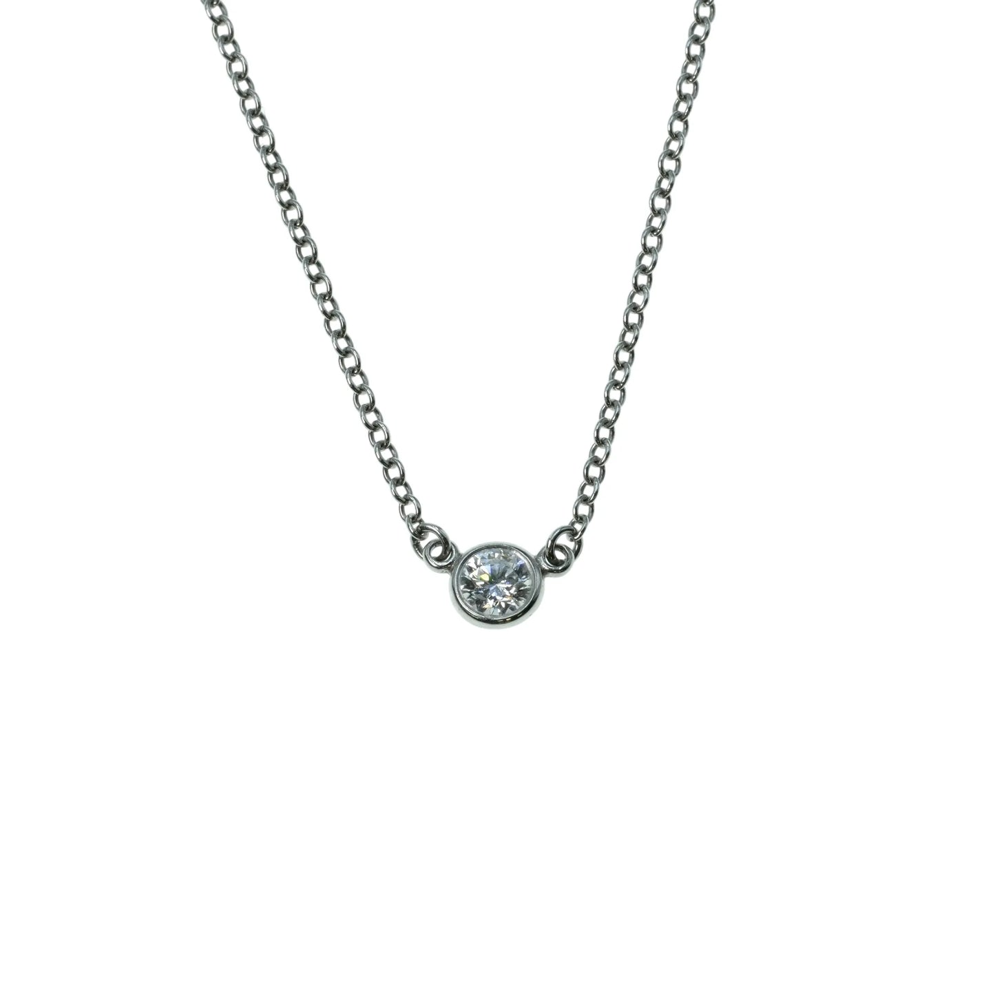 Tiffany & Co By The Yard Diamond Platinum Necklace - 34185