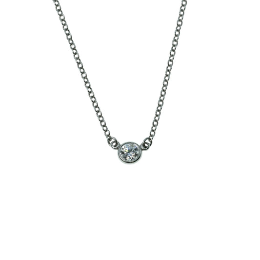 Tiffany & Co By The Yard Diamond Platinum Necklace - 34185