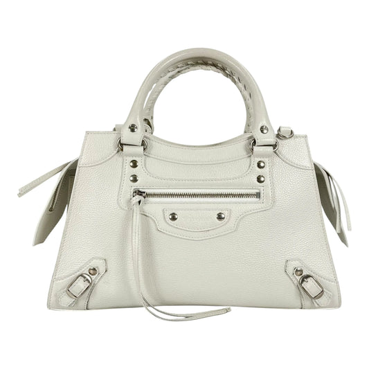 Balenciaga Neo Classic City Hand Bag - White