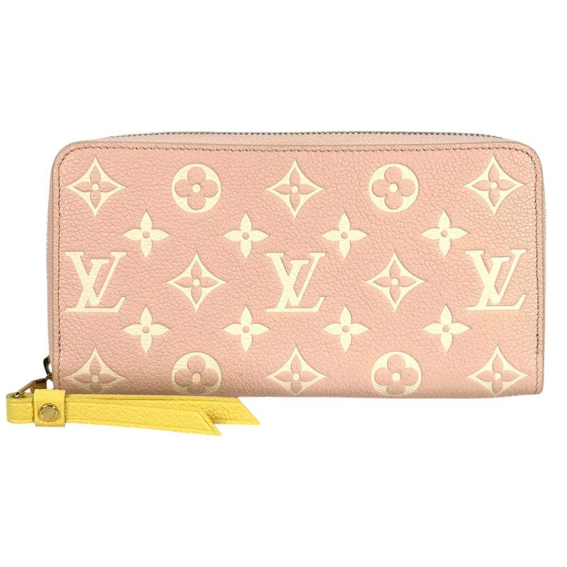 Louis Vuitton Monogram Empreinte Zippy Long Wallet - Pink