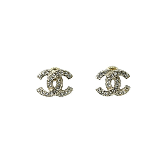 CHANEL Crystal Timeless CC Earring C22 V - Gold Plated