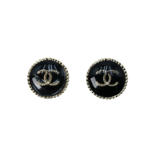 CHANEL CC Logo Earring A21 V - Black
