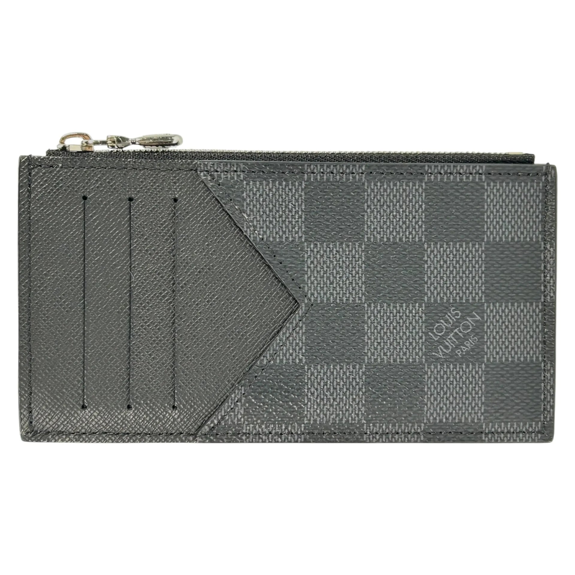 Louis Vuitton Damier Card Case Coin Case - Black – Feed Festa