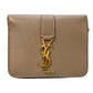 Saint Laurent YSL Zippy Compact Wallet - Beige