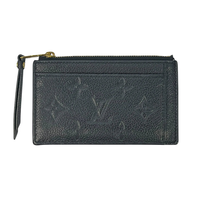 Louis Vuitton Monogram Empreinte Porte Cartes Card Case - Black